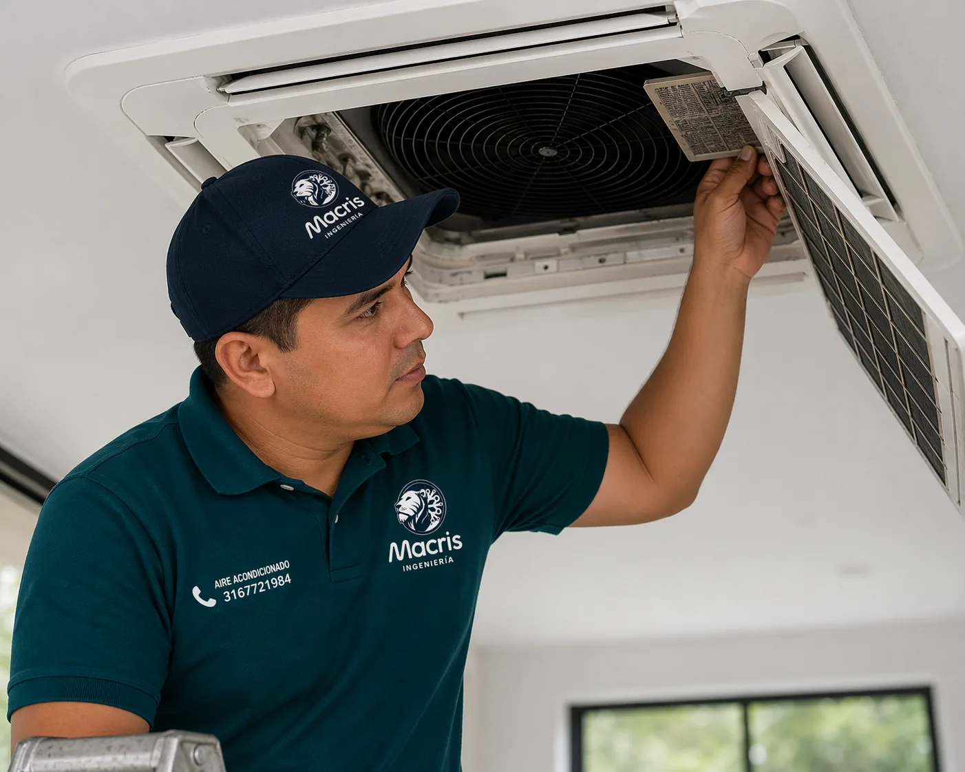 Equipo MACRIS trabajando en instalación